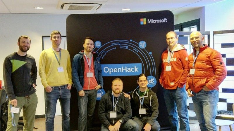 Our team at OpenHack in Paris